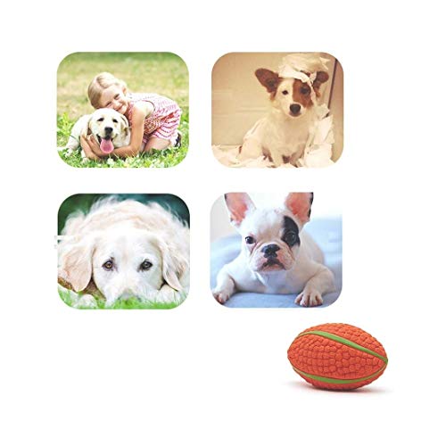 Image of EETOYS Petlicious and More Dog Latex Squeaky Rugby Toy (Medium)