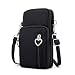 Produktbild Jlyifan Oxford Crossbody Handgelenktasche Tragetasche Handytasche für iPhone XS Max/iPhone 14 13 12 11 XR iPhone SE Google Pixel 7 6a Pixel 6 Samsung Galaxy S22 S21 S20 FE (Schwarz)