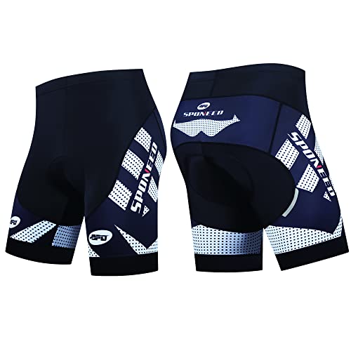 sponeed Masculino Calções para Mountain Bike, Treinamento de Motociclista, Academia, Treino de Triat