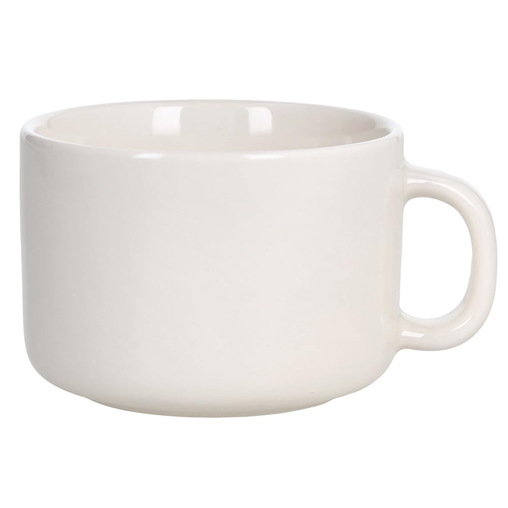 Tognana Edge, coffret de 6 tasses à thé avec soucoupe 220 ml, New Bone China, blanc
