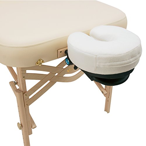 Image of EARTHLITE Massage Face Cradle Cushion MEMORY FOAM - Massage Table & Massage Chair Headrest Pillow w / Washable Fleece Cover