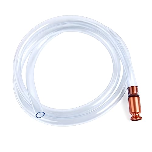 JNNJ Pumpschlauch für Gas/Benzin/Diesel/Kraftstoff/Wasser Transfer Pumpe, 2.5 M Benzin-Schüttelschlauch, Selbstansaugende Schlauch Schüttelpumpe mit Kupferventil, Siphonpumpe