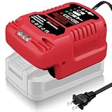 for Bauer 20V Battery Charger with Overheat Protection,for Bauer Rapid Charge Compatible with Bauer 20V Cordless Tools Batteries 2.0Ah 4.0Ah 5.0Ah, Compact Charger for Jobsite Workshop Home DIY