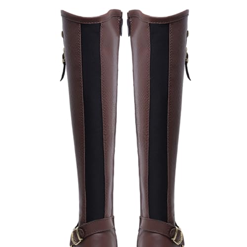 Bota Montaria Feminina Over Cano Longo Alto Com Fivela Salto Baixo (Cappucino, BR, Adulto, Numérico,