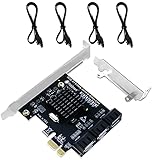 FebSmart PCIE 3.0 X1 Interface to 6-Ports SATA 3.0 6Gbps Max Speed Expansion Card-Plug and Play on Windows, MAC OS, Linux System-ASMedia ASM1166 Non-Raid PCIE SATA 3.0 Controller (FS-S6X1-Pro)