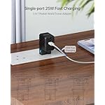 Pocket-Sized International Power Adapter, BEONDON 5-in-1 European Travel Plug with Dual USB-C (25W PD + 15W) & USB-A, 2 Polarized US AC Outlets for Europe UK AU IT JP - Image 5