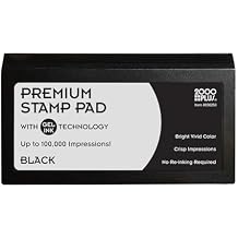 2000 PLUS Stamp Pad, Gel, Size #2, Black Ink 030256