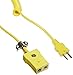 Chemglass CG-3499-03 Thermocouple Extension Cord with Standard Female to Mini Male Plug, Type K, Yellow