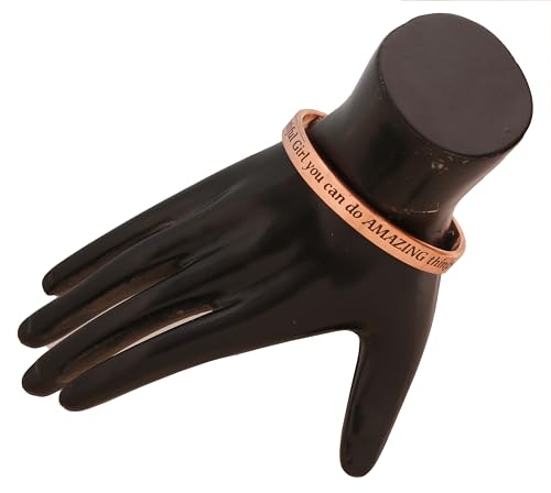Touchstone Inspirational Copper Engraved Magnetic Bracelets for Women-Personalized Jewelry Gifts for Best Friend/Mom/Daughter/Sister - Adjustable Bracelet. Motivational Message4