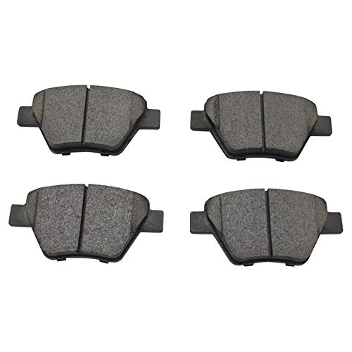 Image of TRQ Rear Brake Pad and Rotor Set Ceramic Coated Calipers Hoses Compatible with 2014-2015 Volkswagen Passat