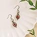 Bottled Up Designs Handmade Brass Drop Earrings, Sterling Silver, Eco Friendly, Recycled Vintage Bottles, Made in USA, Birthday Gifts, Mothers Day, Women, Anniversary (Red 1940s Beer Bottle)