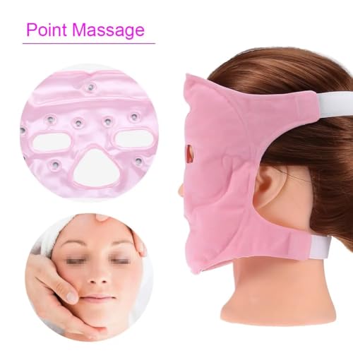 Máscara Relaxante Facial Com Ímã De Turmalina Massagem