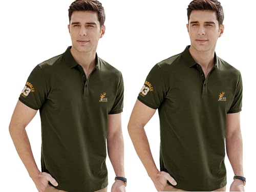 Image of Noble Monk Men's Cotton Blend Regular Fit Polo T-Shirt