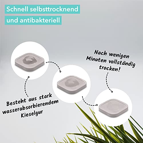 Qikfresh - 2 Zahnbürstenhalter für elektrische Zahnbürsten | Antibakterieller & schnelltrocknender Zahnbürstenständer für das Badezimmer | NEU (Grau)