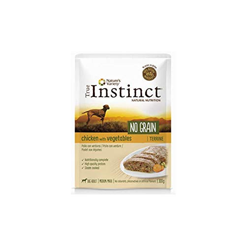 Nature’s Variety – Comida húmeda para perros adultos medianos y grandes Nature’s Variety No Grain paté pollo con verduras 300 g.