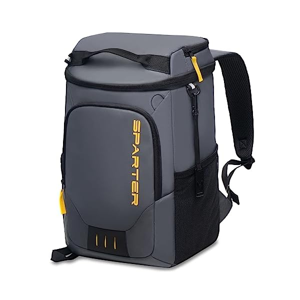 SPARTER Backpack Cooler Insulated Leak Proof 33/49 Cans, 2 Insulated Compartments Thermal Bag, Portable Lightweight Beach Travel Camping Lunch Backpack for Men and Women