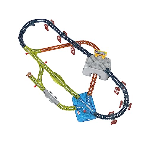 image for ​Thomas & Friends Toy Train Tracks Set, Connect & Build Bucket, 34-P