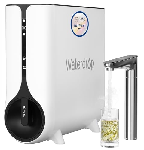 Waterdrop Umkehrosmose Instant Heißwasserspender System, 600 GPD, Tanklos, 2:1 Rein zum Abtropfen,...