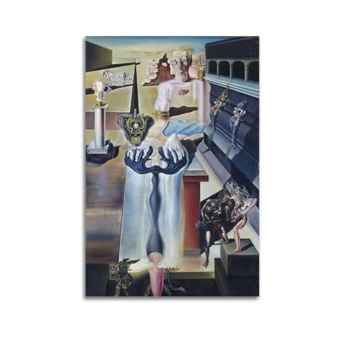 KANGZENG Salvador Dali Malerwerke (Der unsichtbare Mann), Kunstposter, Kunstdruck, Wandfoto, Farbe, hängendes Bild, Familienschlafzimmer, Dekoration, 40 x 60 cm