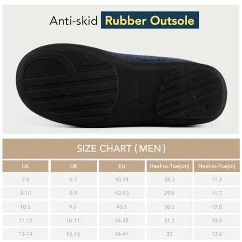 VeraCosy Bicolore Pantofole da Uomo in Memory Foam...