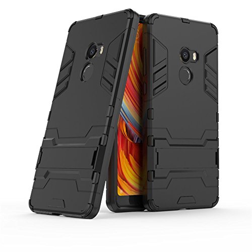 GOGME Funda para Xiaomi Mi Mix 2, Soporte Plegable Case, Negro