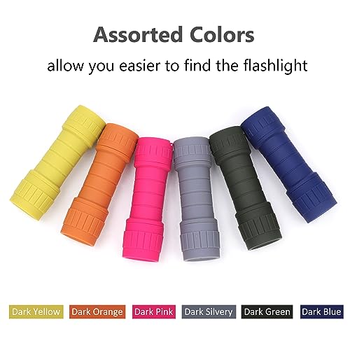 Seamagic 6-Pack Small Flashlights Set, Super Bright 100 Lumen Led Flashlight Pack With 18-Piece Aaa Batteries Included, Mini Flashlight For Kids, Outdoor Flashlight For Camping, Hiking, Emergency #TOP4
