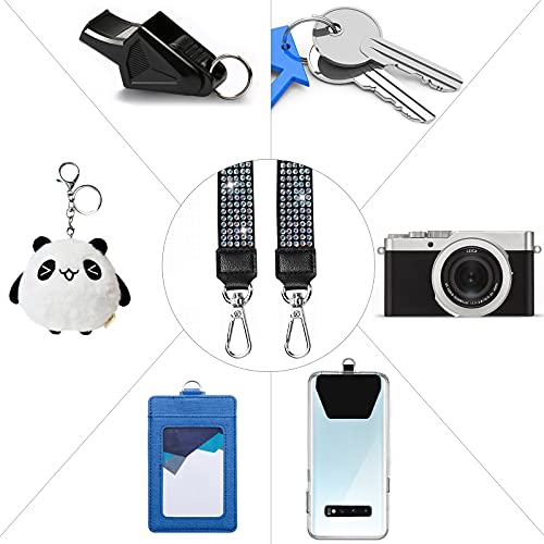 Shanshui Phone Lanyard, Universal Nylon Bling Neck Lanyard And Wrist Strap With 2 Patches Cell Phone Charm Lanyard Compatible For Iphone And All Smartphones(Pink) #TOP5