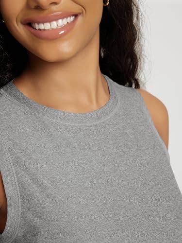 Image of ODODOS Women's Performance Tank Ultra Soft odSTRATUM Tech Sleeveless Tee Shirts High Crew Neck Pullover Top