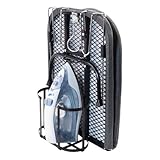 Table Top Ironing Board with Iron Holder and Wall Mount, Foldable Mine Iron Board,Portabled, Omuachip Metal Small Iriong Table Countertop for Space Saving,（No Ironing Included 39 x 12inches, Black