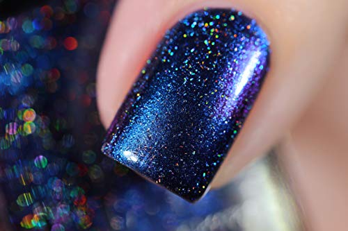 Image of ILNP Unfazed - Blue, Purple Duochrome Holographic Nail Polish