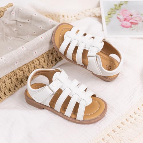 Image of Boys Girls Sandals Open Toe Breathable Princess Non-Slip Flats Summer Beach Lightweight Rubber Sole Sandals (Toddler /Little Kid)