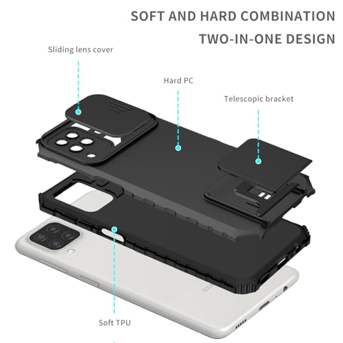 Coque Galaxy A42 5G anti-rayure écran et objectif avec béquille de support