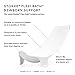 Stokke Flexi Bath Bundle, White - Foldable Baby Bathtub + Newborn Support - Durable & Easy to Store - Convenient to Use at Home or Traveling - Best for Newborns & Babies Up to 48 Months