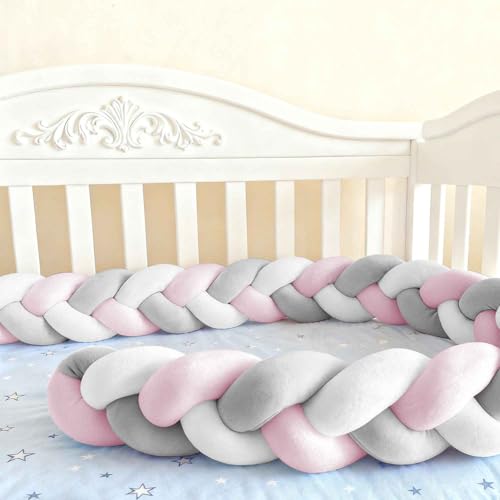Soft Breathable Mattress Edge, Cotton Bed Set All Round Braided Pillow for Room.. (A21,150cm)