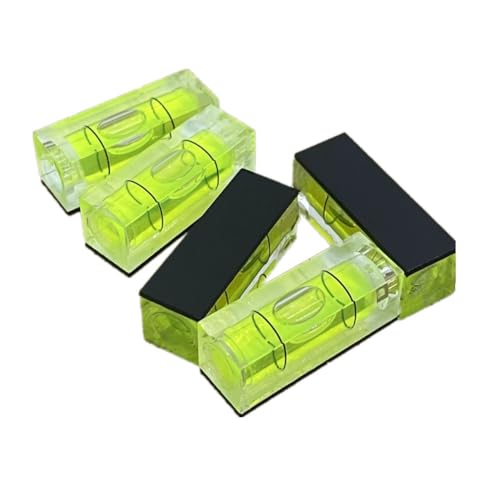 YMGBHNKJLS 5Pcs Magnetic Small Bubble Levels 29x10x12mm Mini Square Bubble Spirit Level Measuring Layout Tools (29mm)