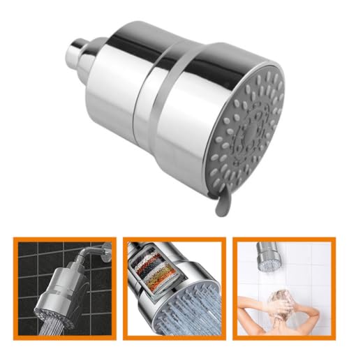 Cabezal de ducha KALLORY con filtro protector de material de metal 8