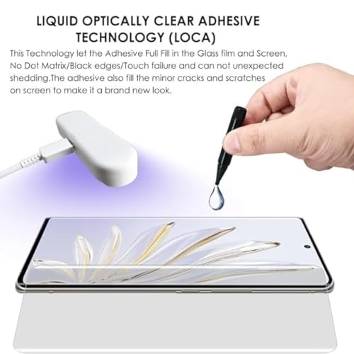 Image of TechTrendz Scratch Resistance Full Glue Edge to Edge UV Tempered Glass Screen Protector for Samsung Galaxy S24 Ultra 5G (2024)