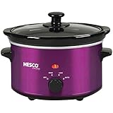 Nesco SC-150V Oval Slow Cooker, 1.5-Quart, Violet