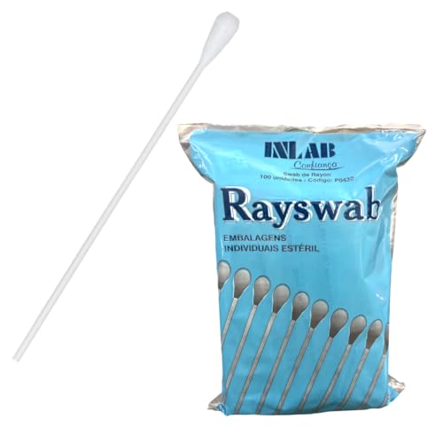 Swab Rayon para Coleta de Amostras Estéril 100un - Inlab
