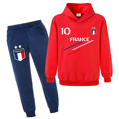 Sweat à capuche et pantalon de sport France 2 étoiles pour enfants Forlcool