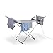 Price comparison product image Minky Electric Heated Clothes Airer | Clothes Drying Rack | Indoor Airer | Foldable | Winged | Low Running Costs | Grey | 12m Drying Space | 112 x 54 x 6 cm | 230W