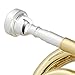 Ashthorpe Bb Brass Pocket Trumpet with Gold Lacquer Finish - Includes Case, Mouthpiece, Gloves, Cleaning Cloth, Valve Oil