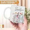 Sayudar Coffee Mug, Ceramic Music Lover Personalized Mug Comfortable to Hold Delicate Smooth Coffee Cup Daily use Office Cup with Cup Brush, Suitable for Coffee Juice Tea (White) #4