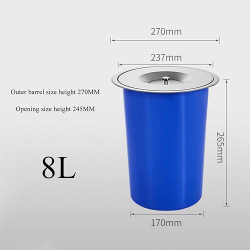 Caneca de basura empotrable para encimera de cocina miniatura 4