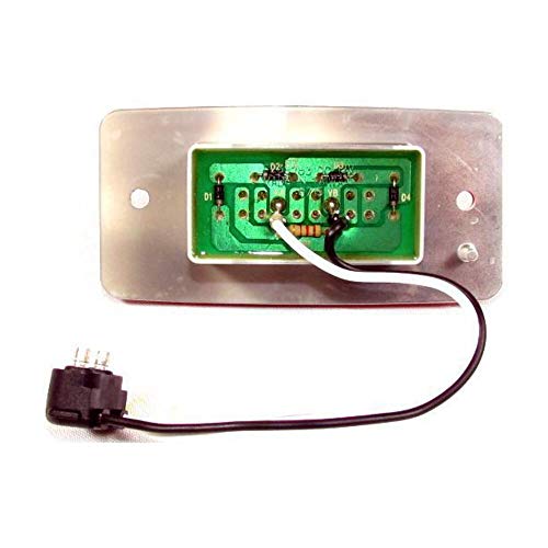 Lámpara LED roja Fortpro 4-9/16" x 2-1/4" con 3 LEDs miniatura 3
