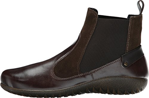 NAOT Women's Konini Chelsea Boot,Walnut Leather/Hash Suede/French Roast Leather,, 82