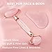Kate Eve Rose Quartz Roller & Gua Sha Set – 100% Natural Crystal Facial Massage Tools for All Skin Types | Self-Care Facial Massage Ritual | Anti-Aging, Reduces Puffiness & Firms Skin