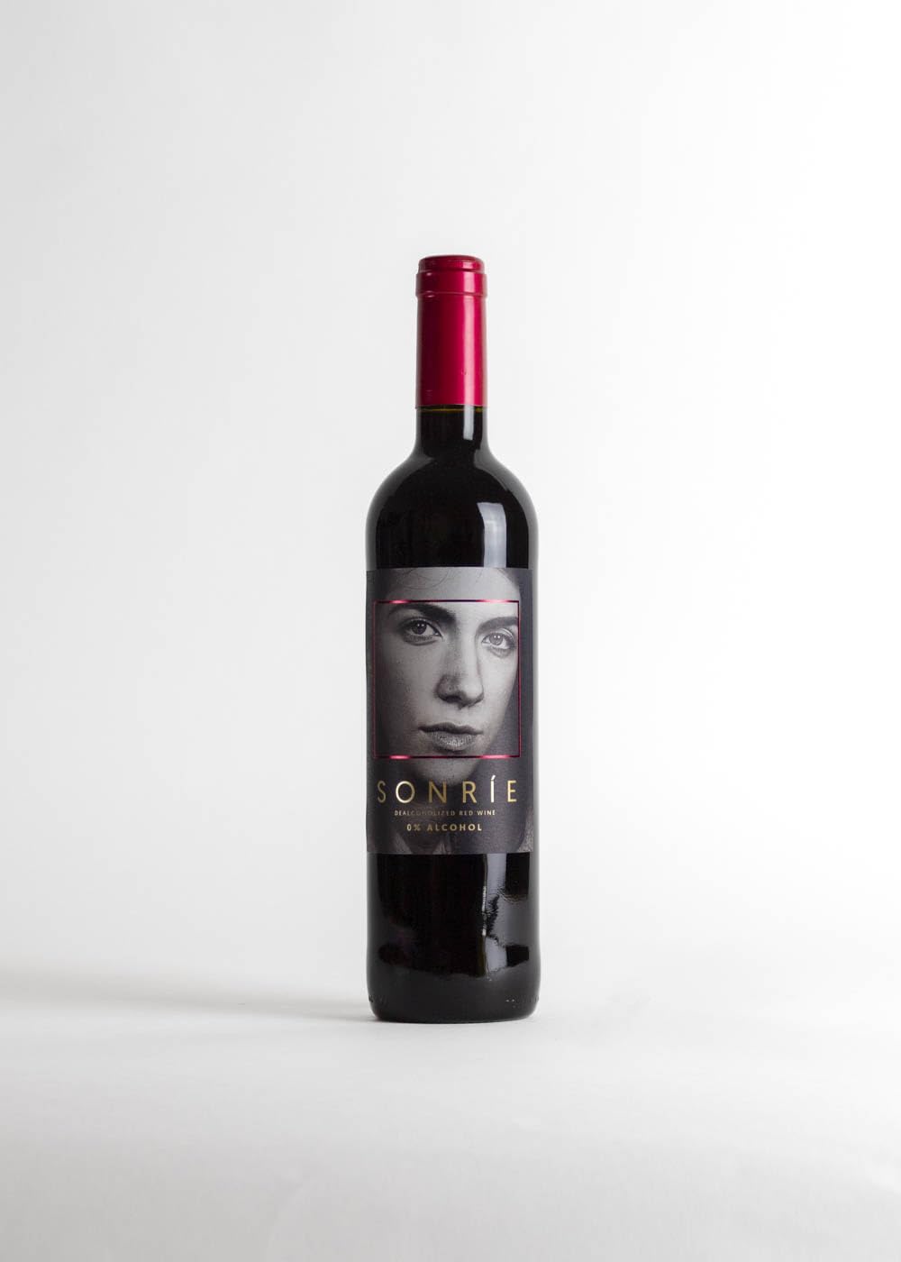 Sonríe 0% Red | Vino sin alcohol | Tempranillo | Vino sin alcohol tinto | Pack 3 botellas de 75 cl