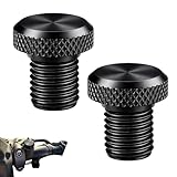 1 Paar Motorrad Spiegel Blindstopfen Schrauben M10, Motorrad Spiegelschrauben Blindstopfen M10 aus CNC Aluminium, Gewinde Verkleidungsschrauben, 1×Rechtsgewinde/Clockwise+1 x Links/Anticlockwise