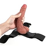 ❤ Los materiales de mejor calidad, el pene de mejor calidad está hecho de silicona líquida no tóxica e inodoro, y el cinturón está hecho de cuero y textiles de alta calidad, que es duradero.